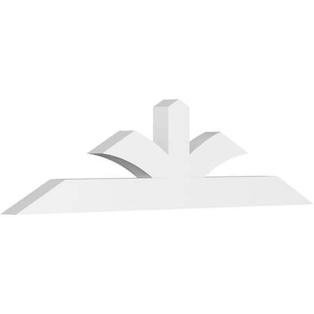 Ekena Millwork Richland Architectural Grade PVC Gable Bracket, 84"W x 21"H x 4"D x 6"F, 6/12 Pitch GBP084X21X0406RIC00